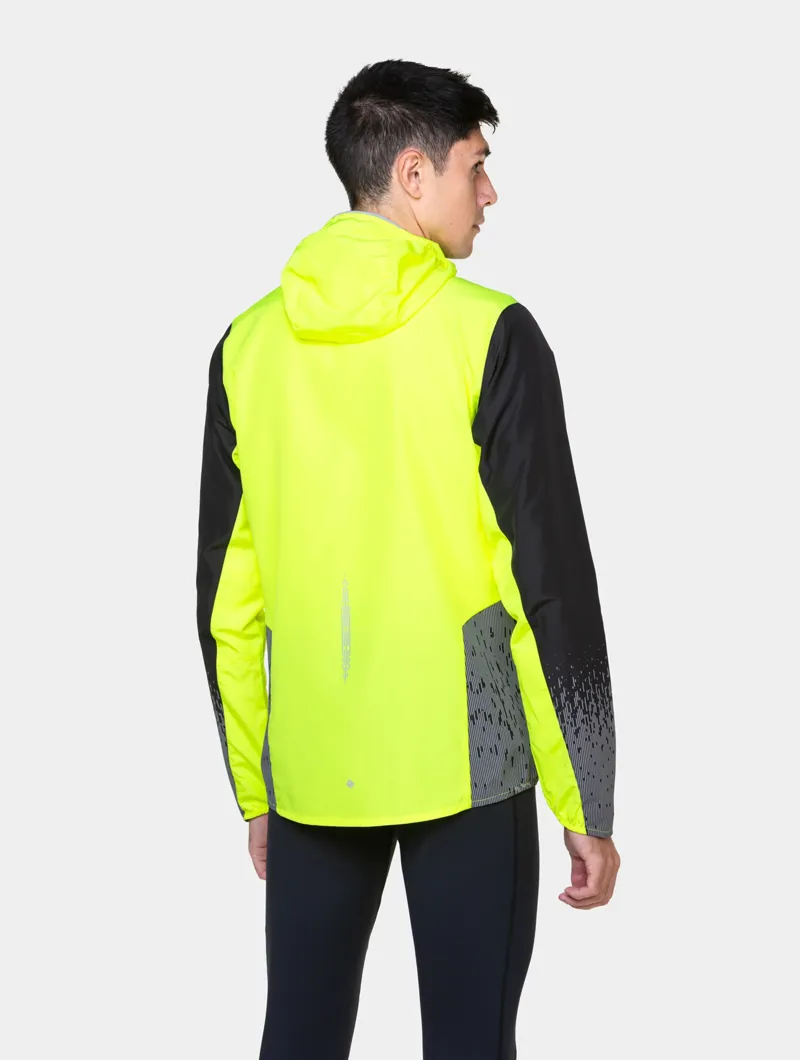 RonHill Men's Tech Reflect Running Jacket Fluorescent Yellow/Black-3