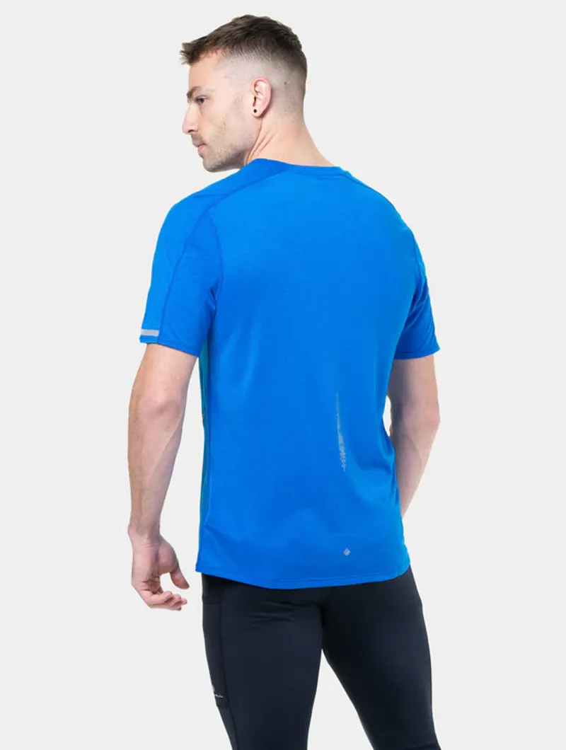 Ronhill Men's Tech Reflect Running Top in ElecBlueMarl/Reflect-3