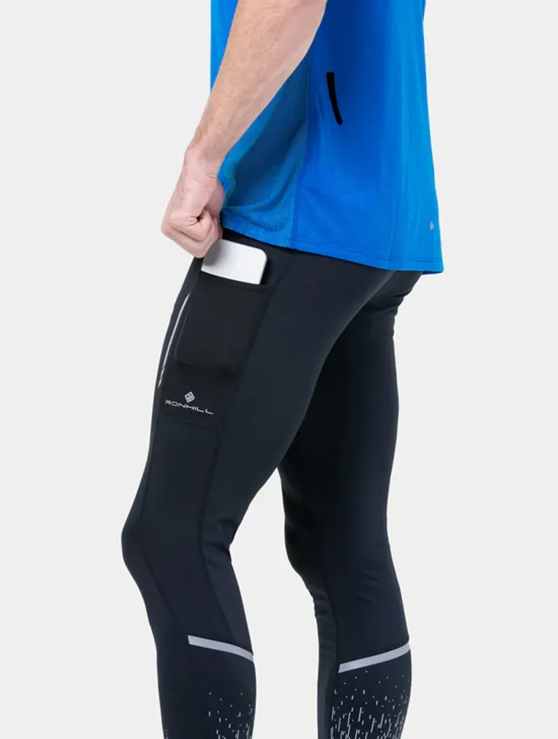 Ronhill Men's Tech Reflect Running Top in ElecBlueMarl/Reflect-1