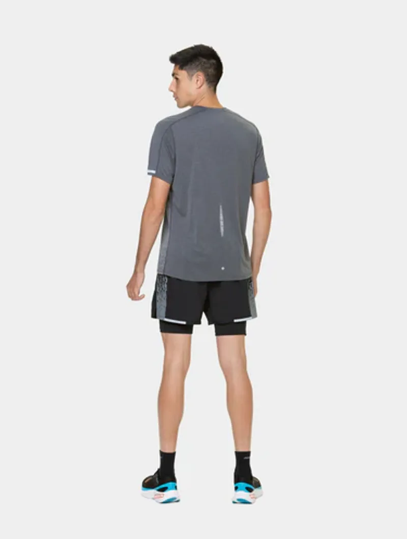 Ronhill Men's Tech Reflect Short-Sleeve T-Shirt in Iron Reflect-3