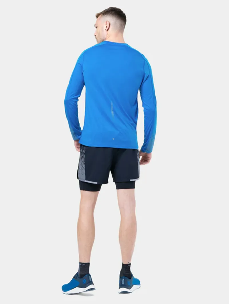 Ronhill Men's Tech Reflect Running T Shirt in ElecBlueMarl/Reflect-2