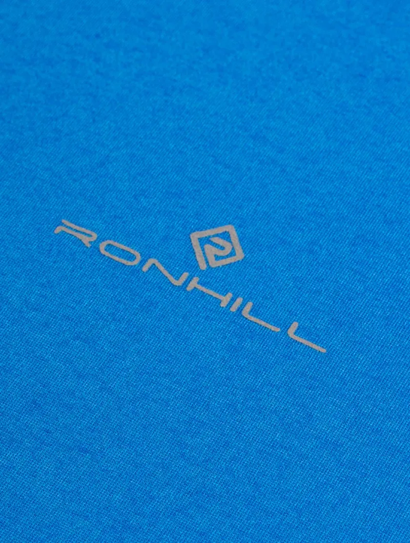 Ronhill Men's Tech Reflect Running T Shirt in ElecBlueMarl/Reflect-4