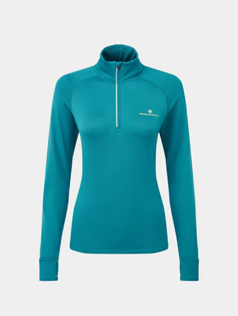 Ronhill Women's Tech Winter 1/2 Zip Marine Acid