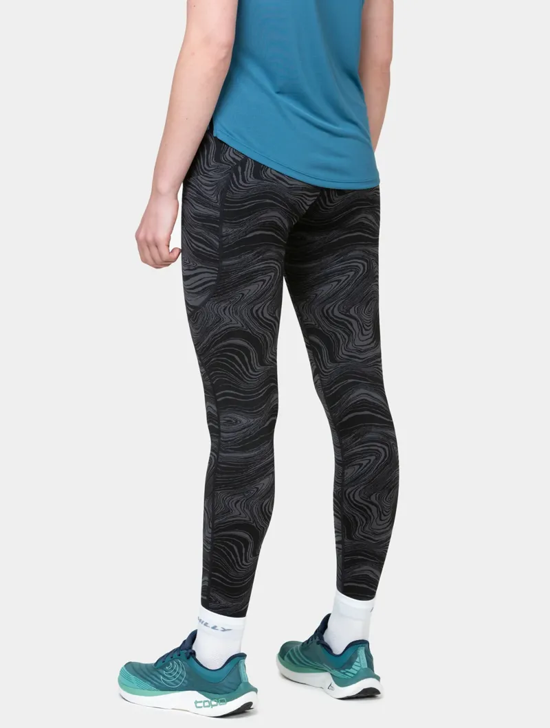Ronhill Women's Deluxe Tight Running Leggings in Black/Charcoal-4
