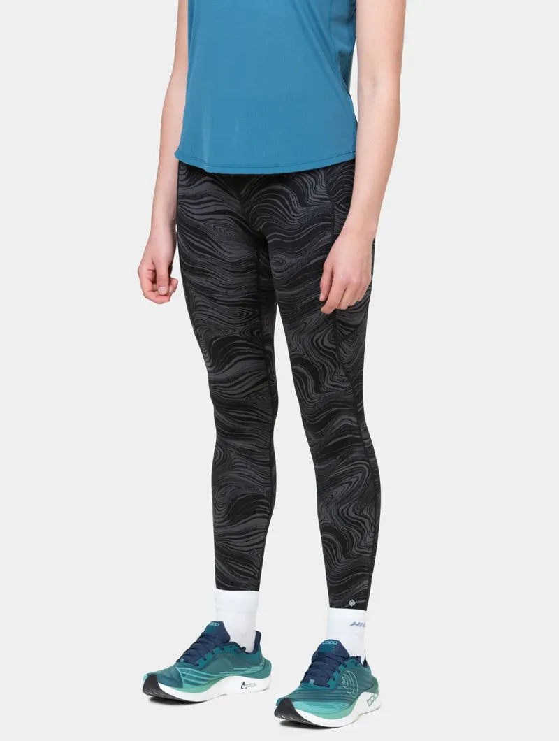 Ronhill Women's Deluxe Tight Running Leggings in Black/Charcoal-5