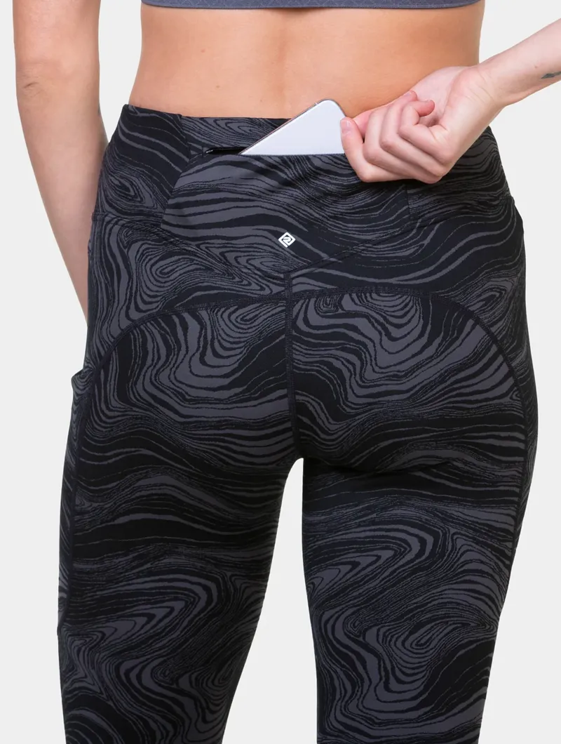 Ronhill Women's Deluxe Tight Running Leggings in Black/Charcoal-2