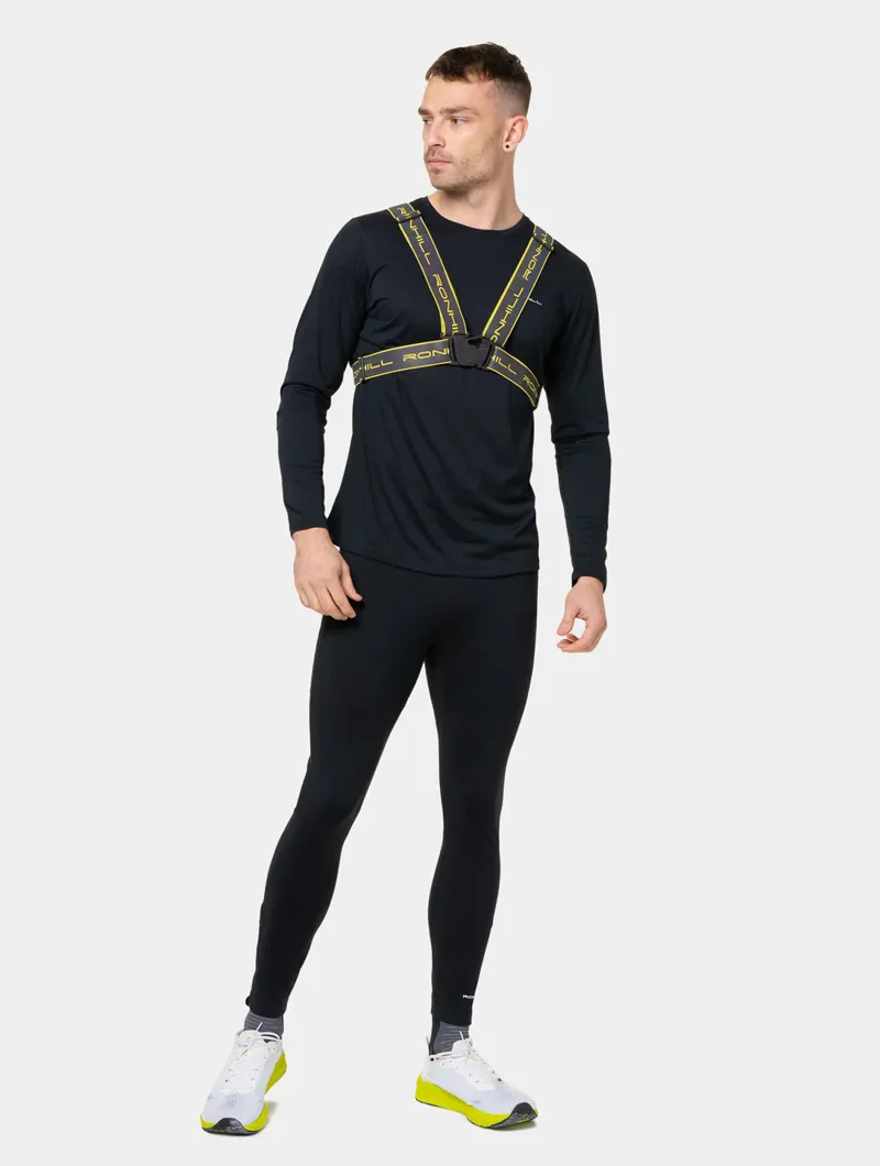 Ronhill Reflect Runners Belt in Reflect/Fluo Zest-4