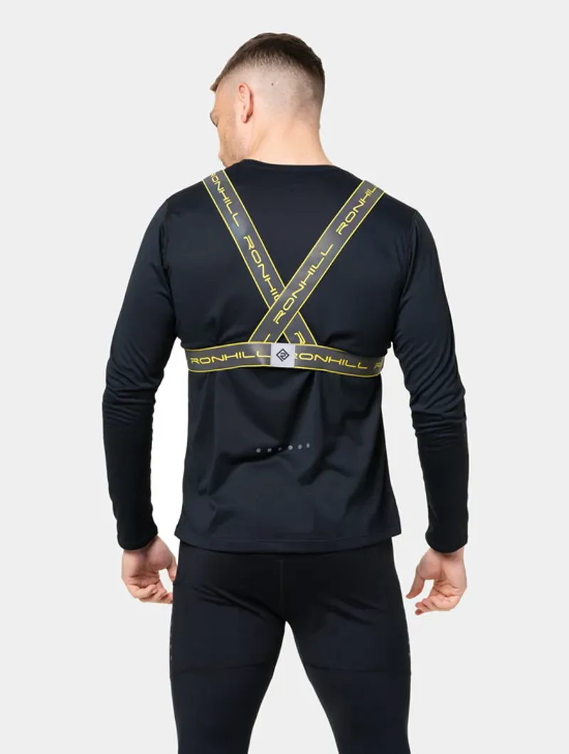 Ronhill Reflect Runners Belt in Reflect/Fluo Zest-3