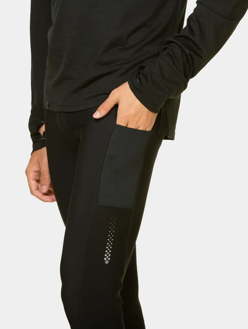 Ronhill Men's Tech Winter Running Tights in All Black-5