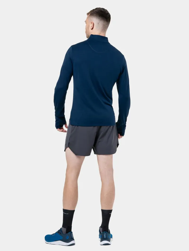 RonHill Men's Tech Merino Running Base Layer in Dark Navy/Oxide-2