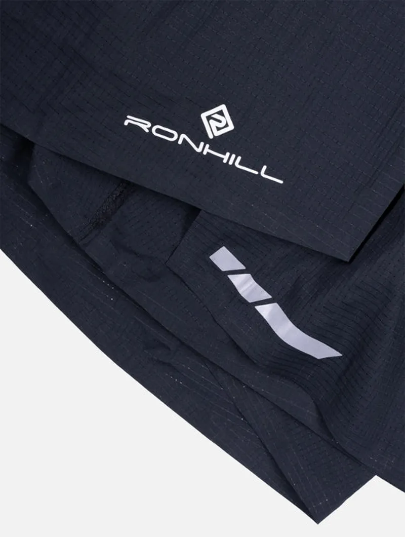 Ronhill Men's Tech Race 5 Running Shorts in All Black -1