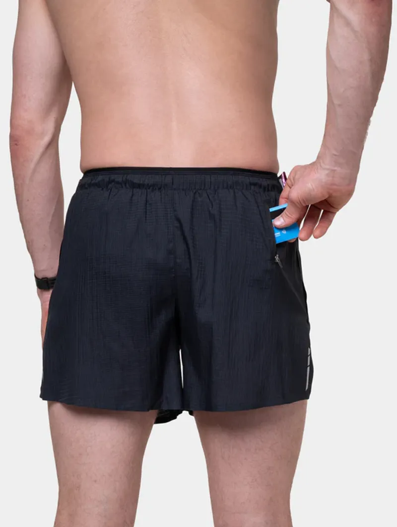 Ronhill Men's Tech Race 5 Running Shorts in All Black -3