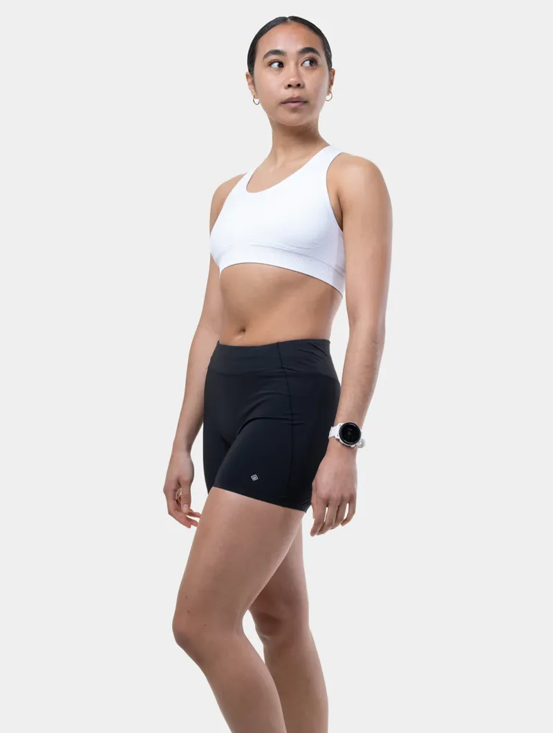 Ronhill Women's Tech Race Stretch Running Shorts in All Black-5
