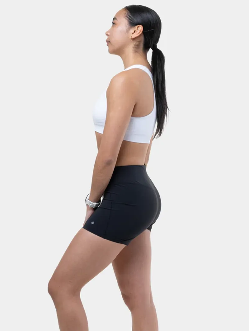 Ronhill Women's Tech Race Stretch Running Shorts in All Black-3