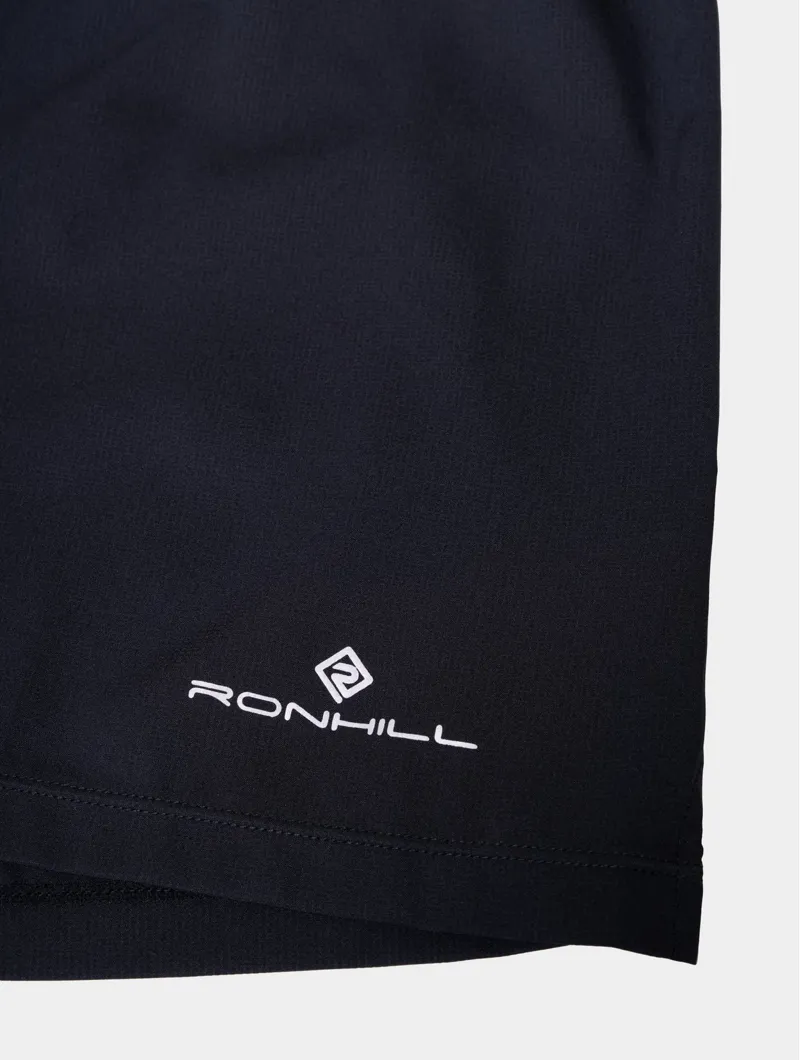 RonHill Men's Tech All-Terrain 5 Inch Running Shorts in All Black-6