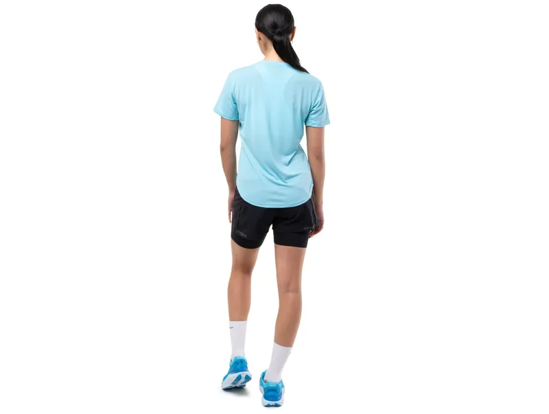 Ronhill Women's Tech Short Sleev Running Top in Larimar/Exuberance-1