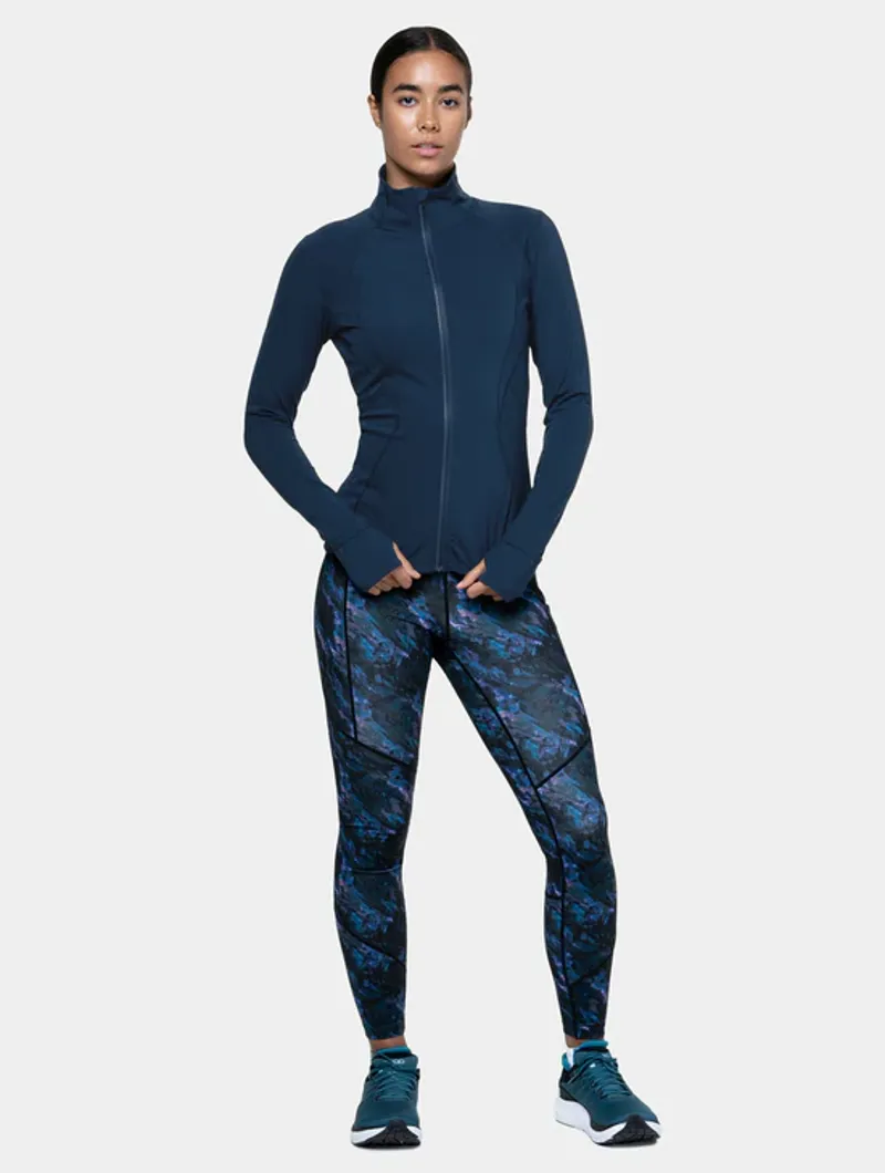 RonHill Women's Tech Contour Running Jacket in Dark Navy-2