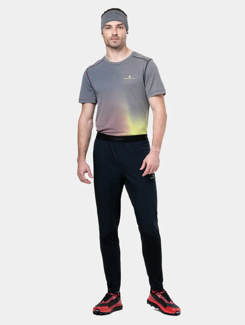 Ronhill Men's All-Terrain Trackster Running Trousers in  All Black-1