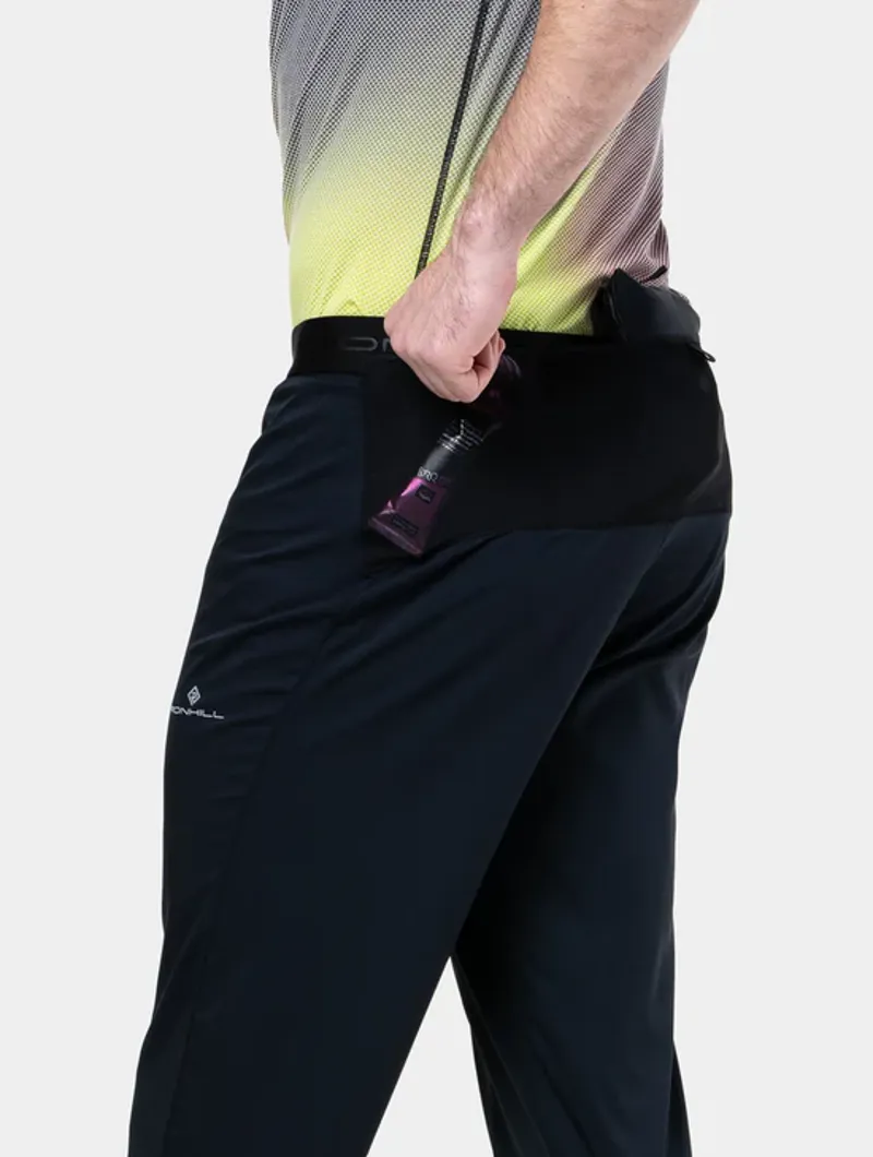 Ronhill Men's All-Terrain Trackster Running Trousers in  All Black-2