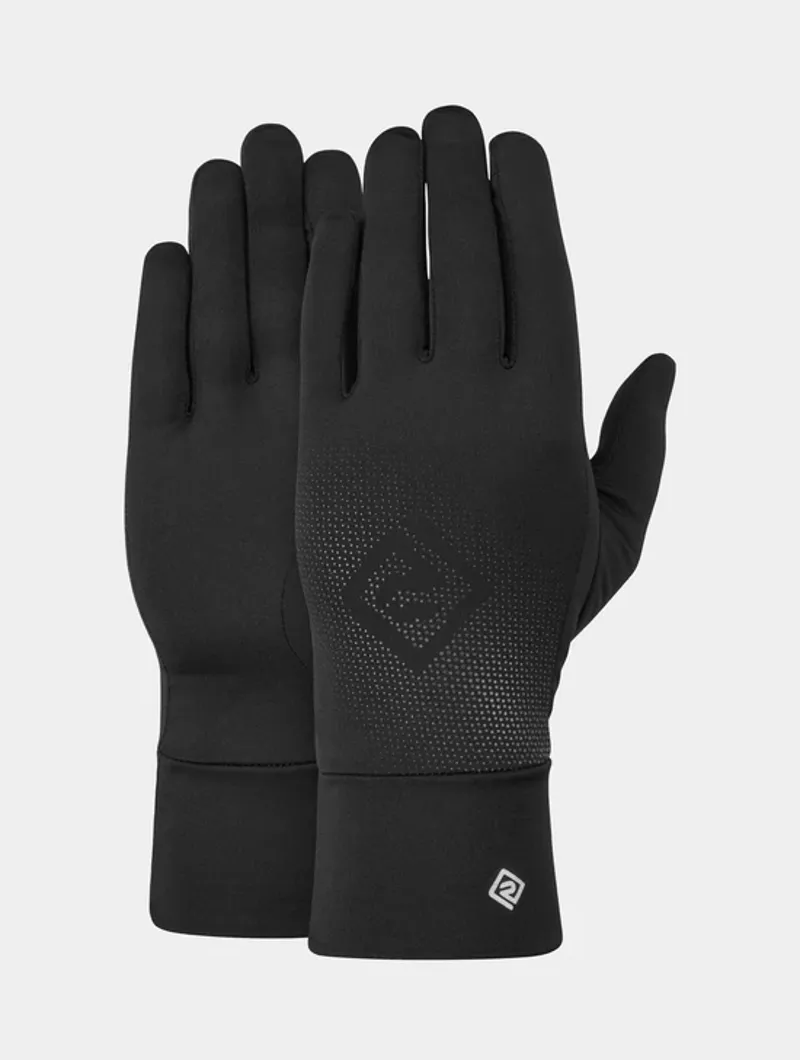 Ronhill Beanie and Glove Set For Runners in All Black -1