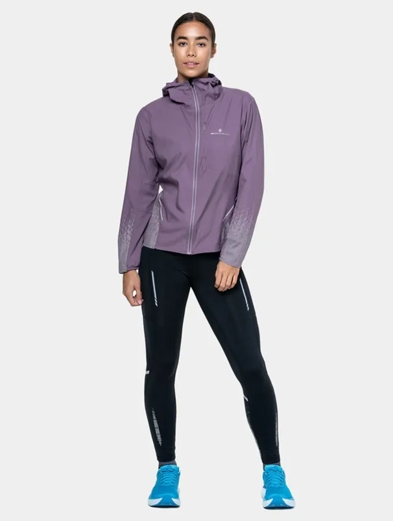 RonHill Women's Tech Reflect Running Jacket in Dark Iris/Reflect-1
