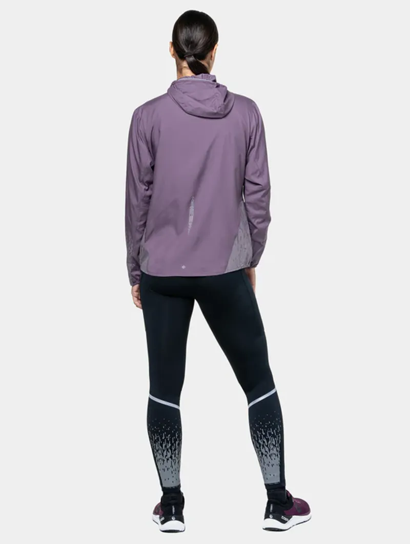 RonHill Women's Tech Reflect Running Jacket in Dark Iris/Reflect-3