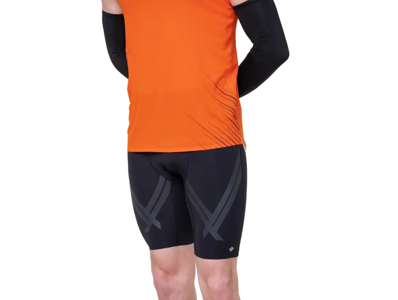 Ronhill Men's Tech 10 Inch Running Shorts - Half Length Tight in All Black -3