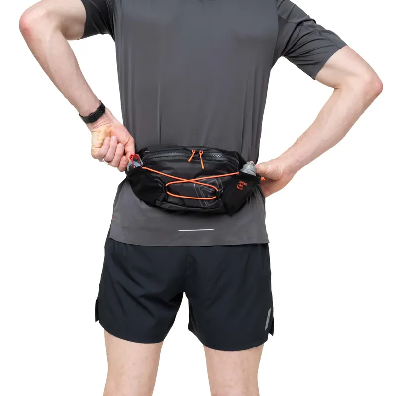 Ronhill Speed 180 Hydration Pouch/Bag for Runners in Black/Ronhill Red-1