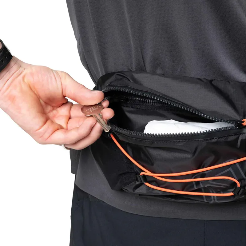 Ronhill Speed 180 Hydration Pouch/Bag for Runners in Black/Ronhill Red-2