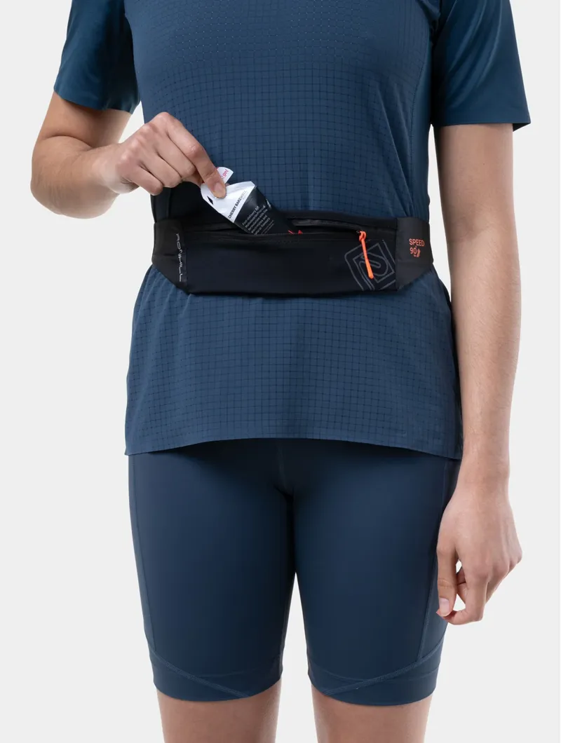 Ronhill Speed 90 Running Belt in Black/Ronhill Red -3