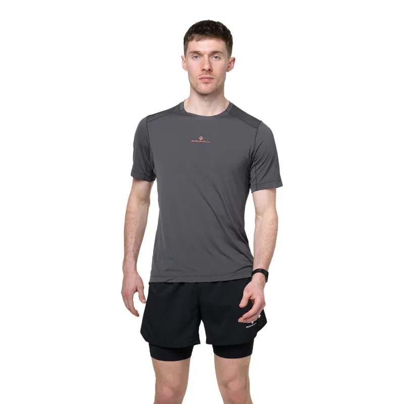Ron Hill Men's Tech S/S Running T Shirt in Oxide/Ronhill Red SS26-2
