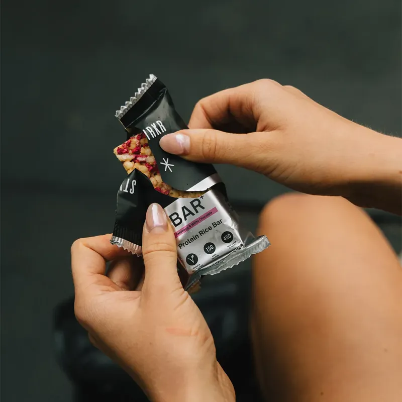 STYKR BARPLUS Recovery Rice Recovery Bar - Raspberry and White Chocolate-1