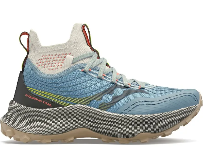 Saucony Endorphin Trail Mid Runshield Women's Slate Coral