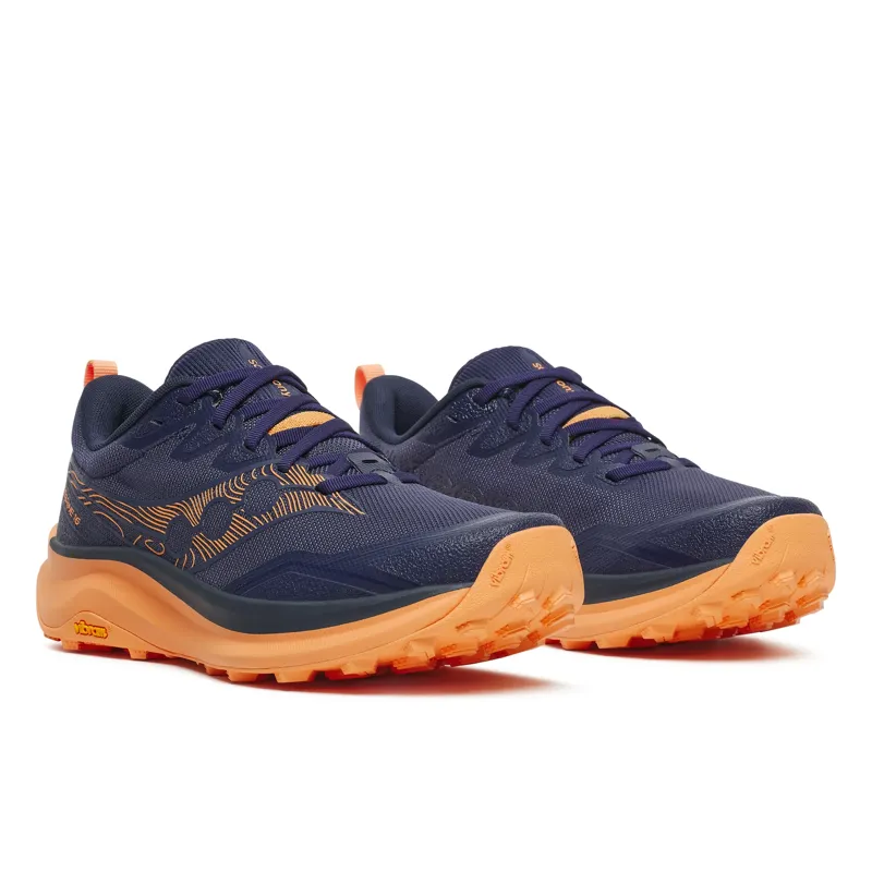 Saucony Women's Peregrine 16 Trail Running Shoes in Naval/Persian-1