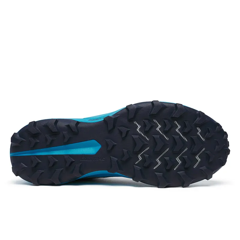 Saucony Women's Peregrine 14 Trail Shoes in Mirage/Viziblue-1