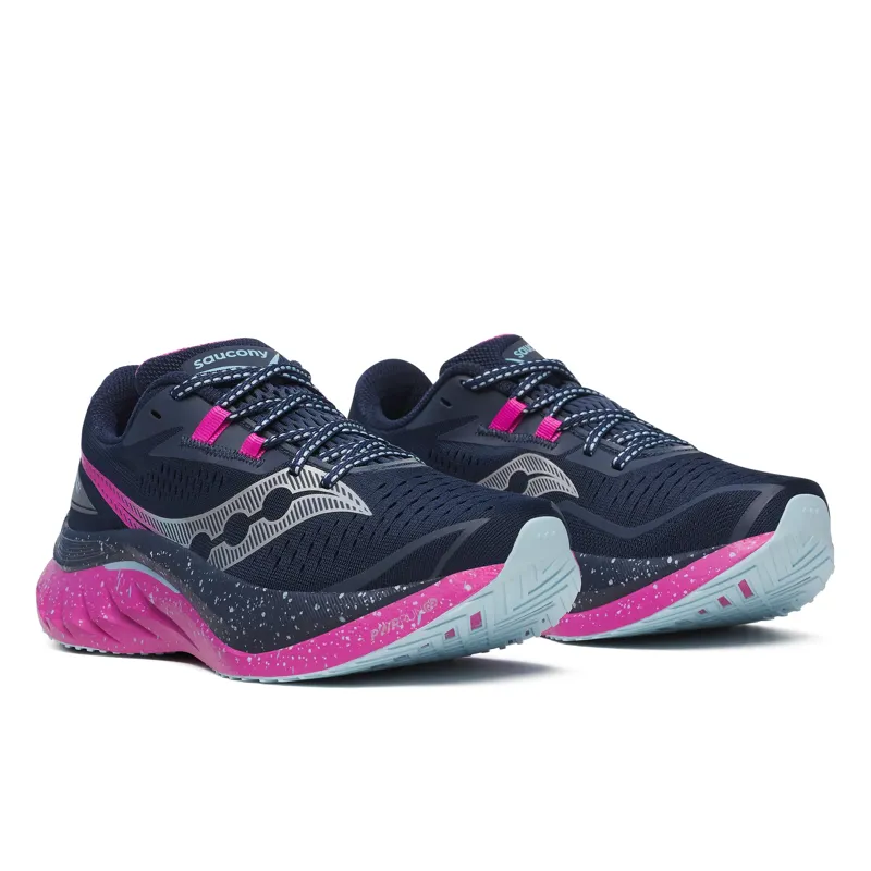 Saucony Women's Endorphin Speed 4 Running Shoes in Navy/Fuchsia -4
