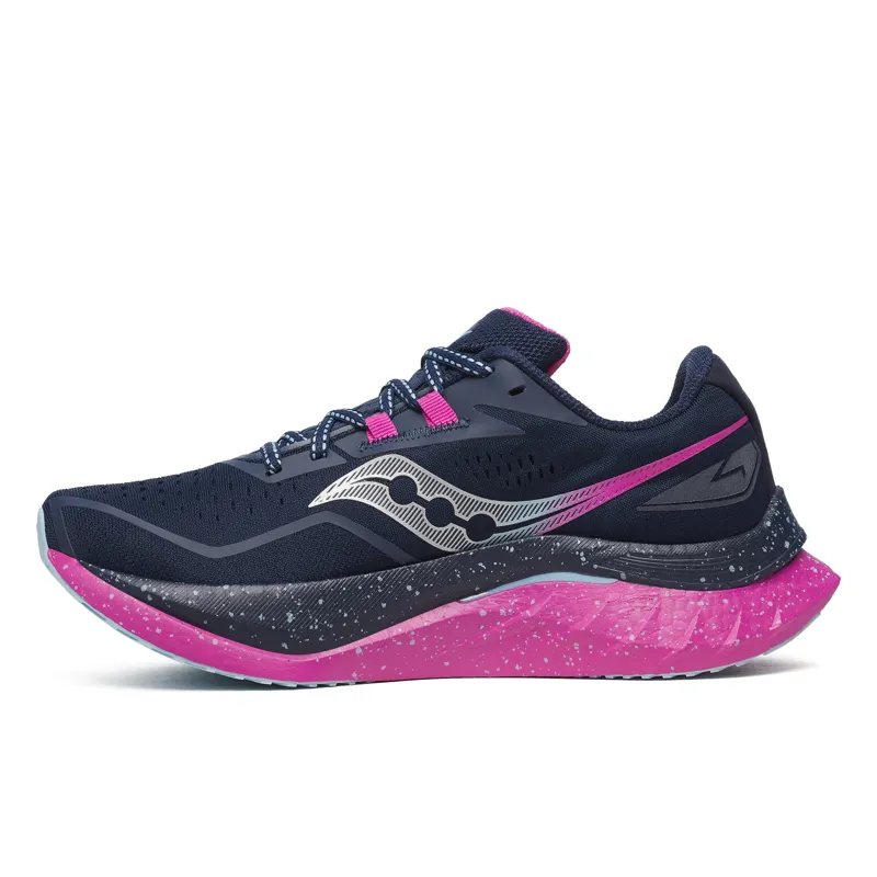 Saucony Women's Endorphin Speed 4 Running Shoes in Navy/Fuchsia -3