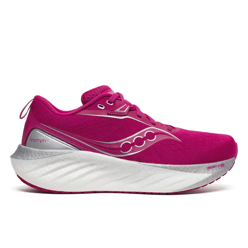 Saucony Women's Triumph 22 Neutral Running Shoes in Magenta 