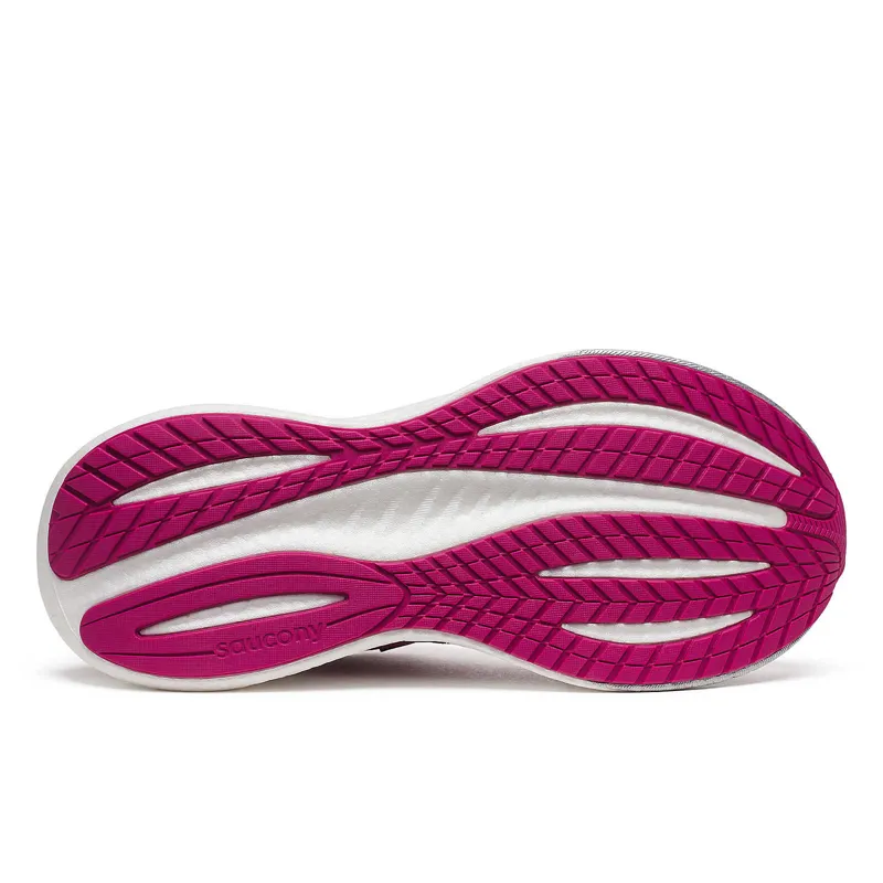 Saucony Women's Triumph 22 Neutral Running Shoes in Magenta -1