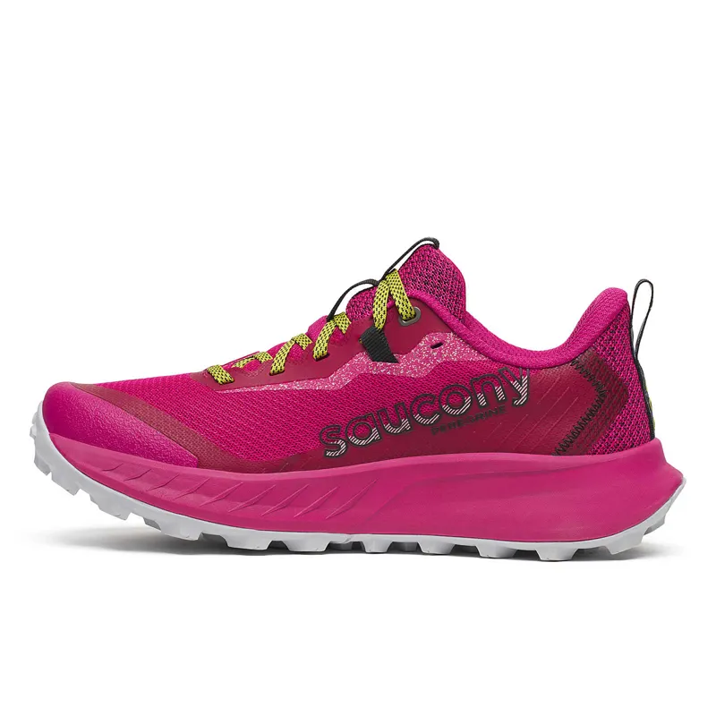 Saucony Women's Peregrine 15 Trail Shoes in Magenta/Black-4