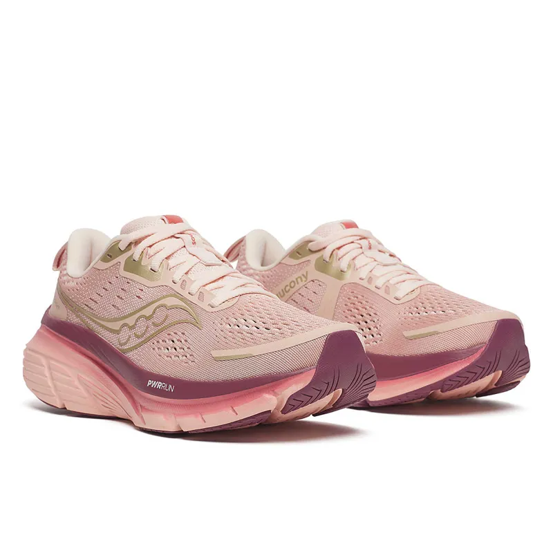 Saucony Women's Guide 18 Stability Running Shoes in Cameo/Terra-3