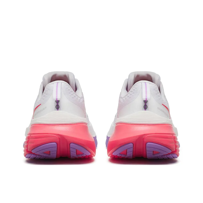 Saucony Women's Guide 18 Running Shoes in White/Crocus-3