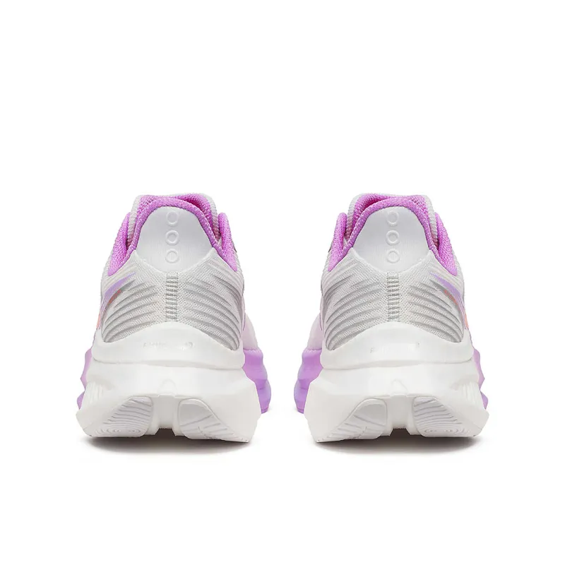 Saucony Women's Endorphin Speed 5 Racing Shoes in White/Crocus-3