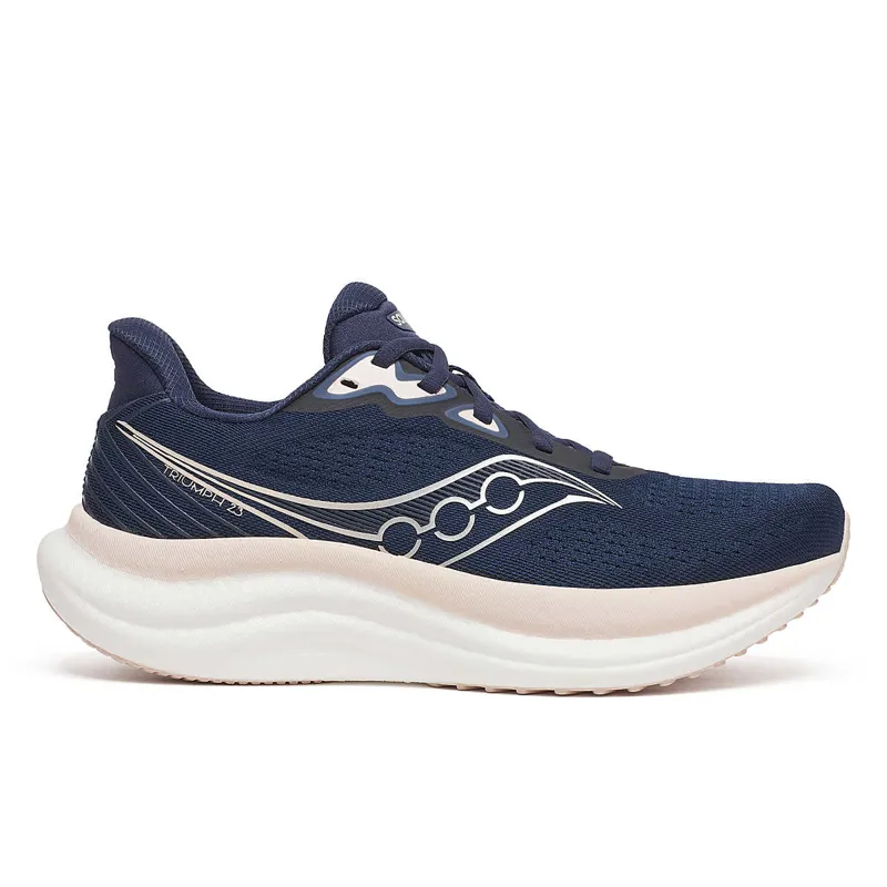 Saucony Women's Triumph 23 Running Shoes in Navy/Cameo
