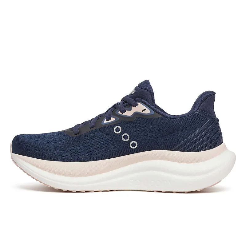 Saucony Women's Triumph 23 Running Shoes in Navy/Cameo-4