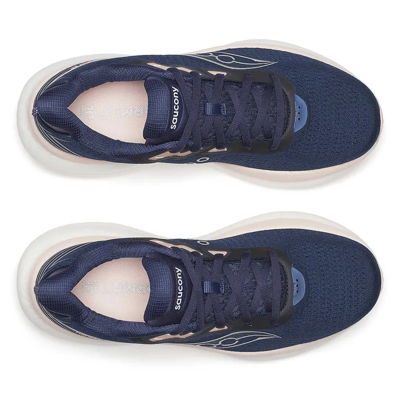 Saucony Women's Triumph 23 Running Shoes in Navy/Cameo-3