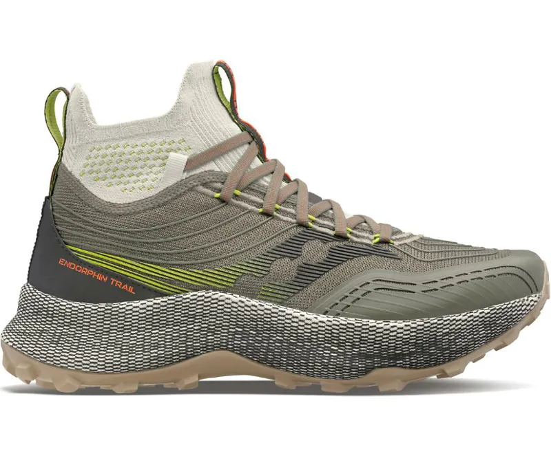 Saucony Endorphin Trail Mid Runshield Men's Olive Black