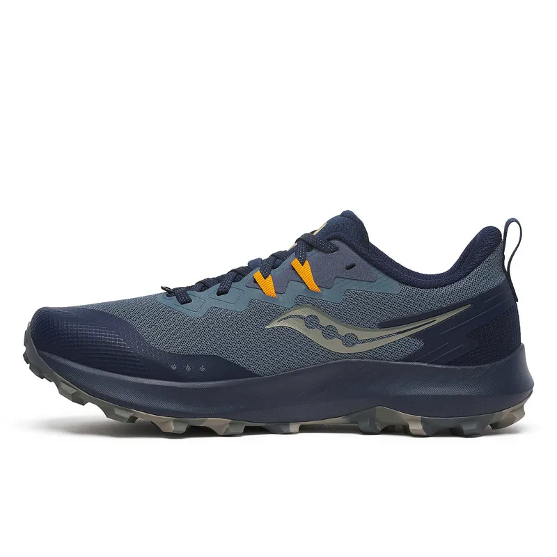 Saucony Mens's Peregrine 14 Trail Shoes in Dusk/Navy-4