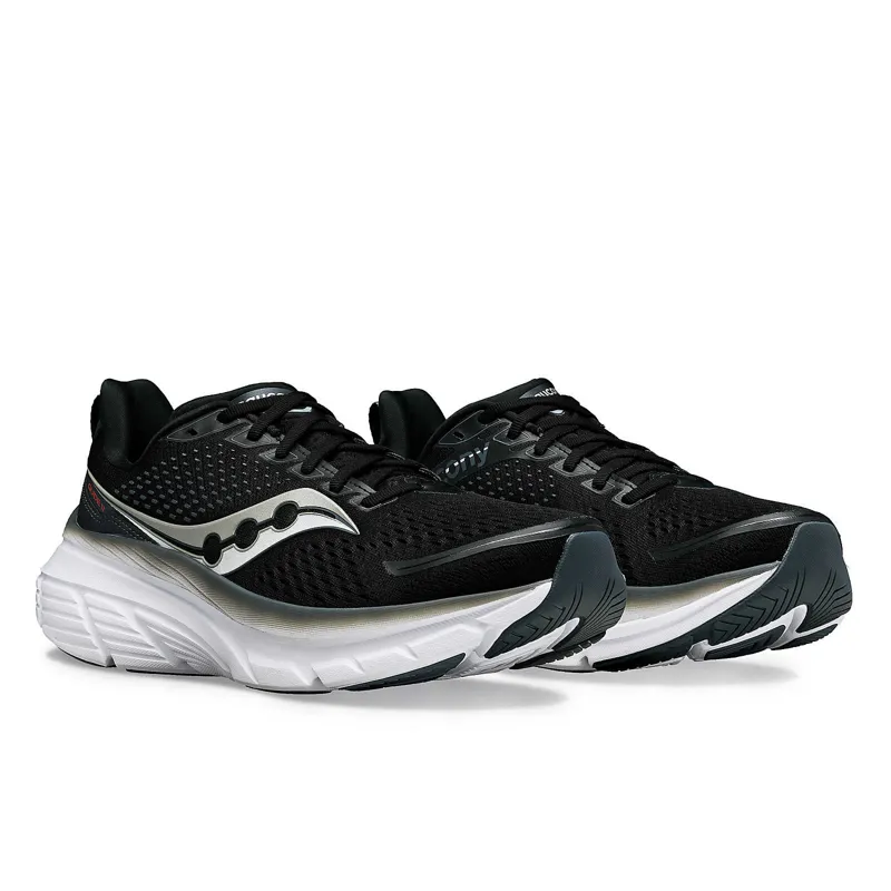 Saucony Men's Guide 17 Road Running Shoes in Black/Shadow-5