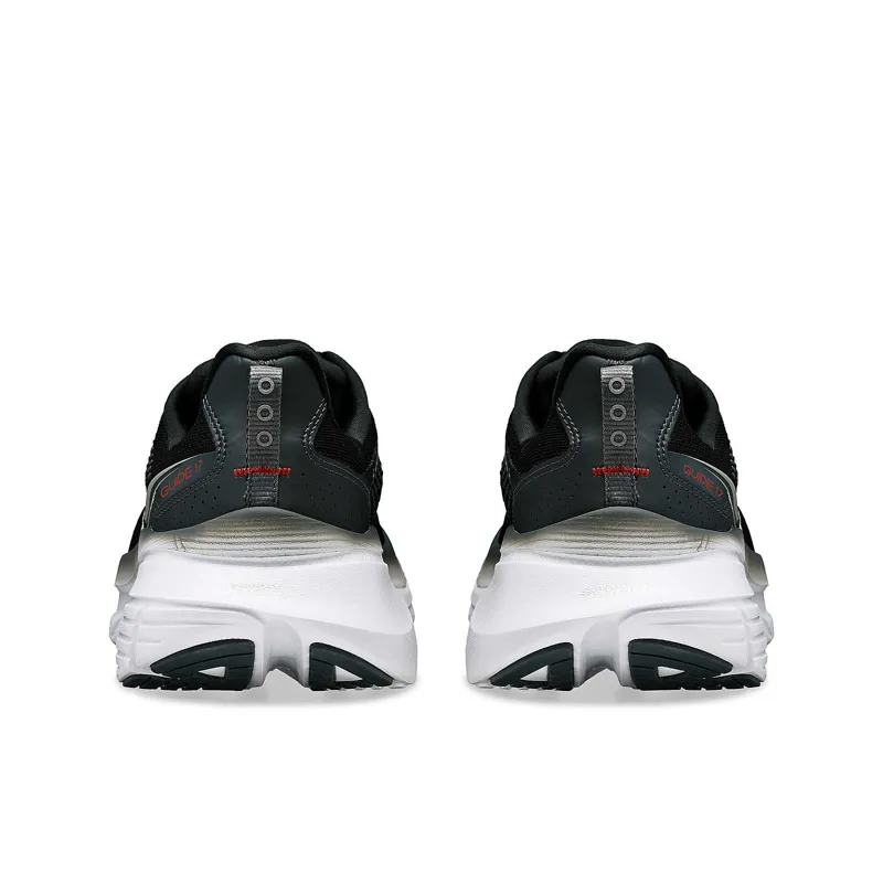 Saucony Men's Guide 17 Road Running Shoes in Black/Shadow-3